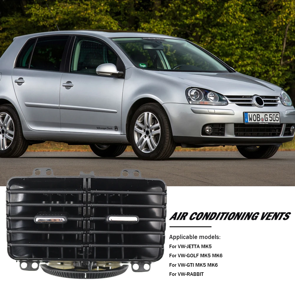 

Rear Air Outlet Vent Assembly ABS Car Air Conditioning Outlet Vent Replacement Parts for VW JETTA MK5 GOLF MK5 MK6 RABBIT