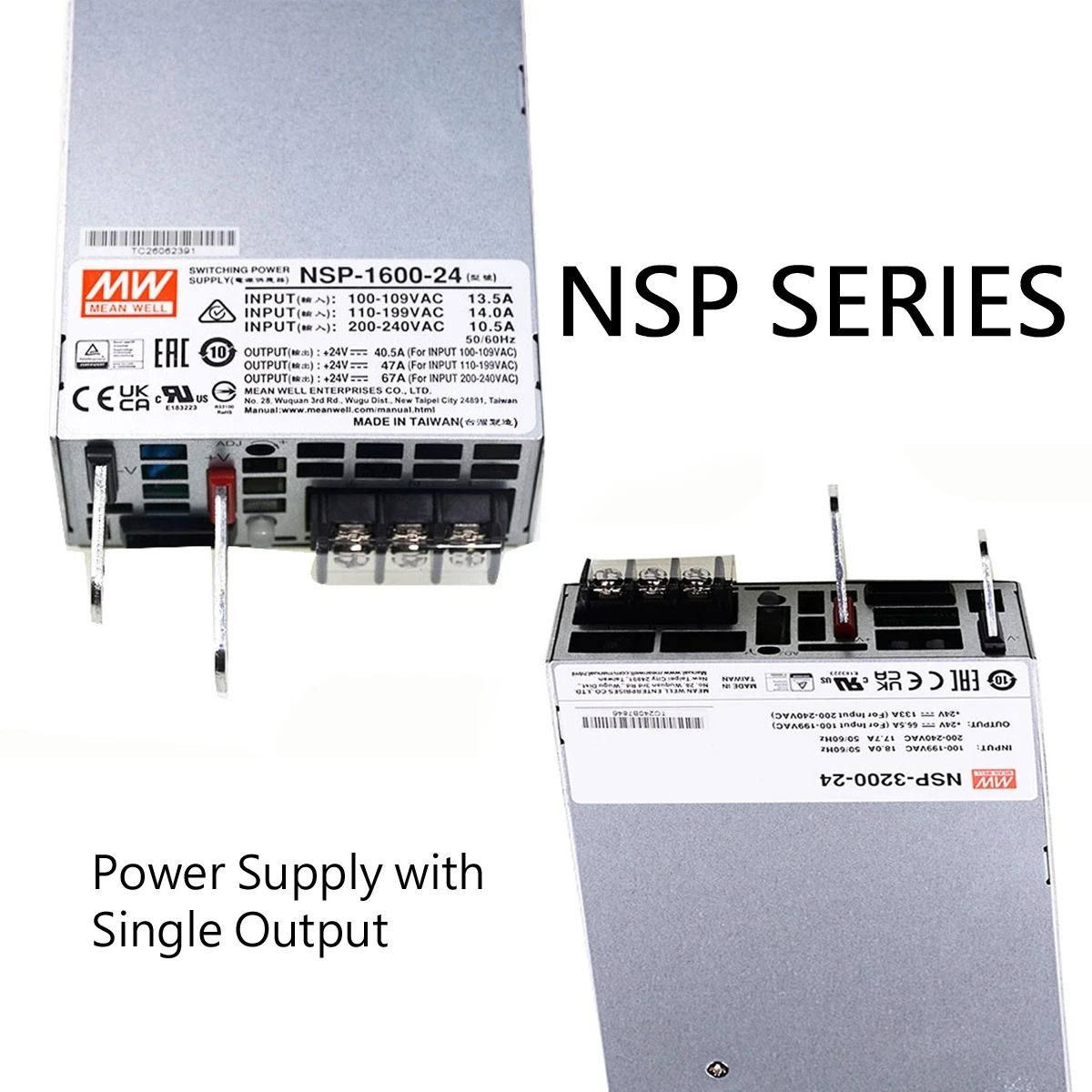 NSP-1600-12 NSP-1600-24 NSP-1600-36 NSP-1600-48 NSP-3200-24 NSP-3200-48 ORIGINAL MEANWELL switching power supply Taiwan MEANWELL