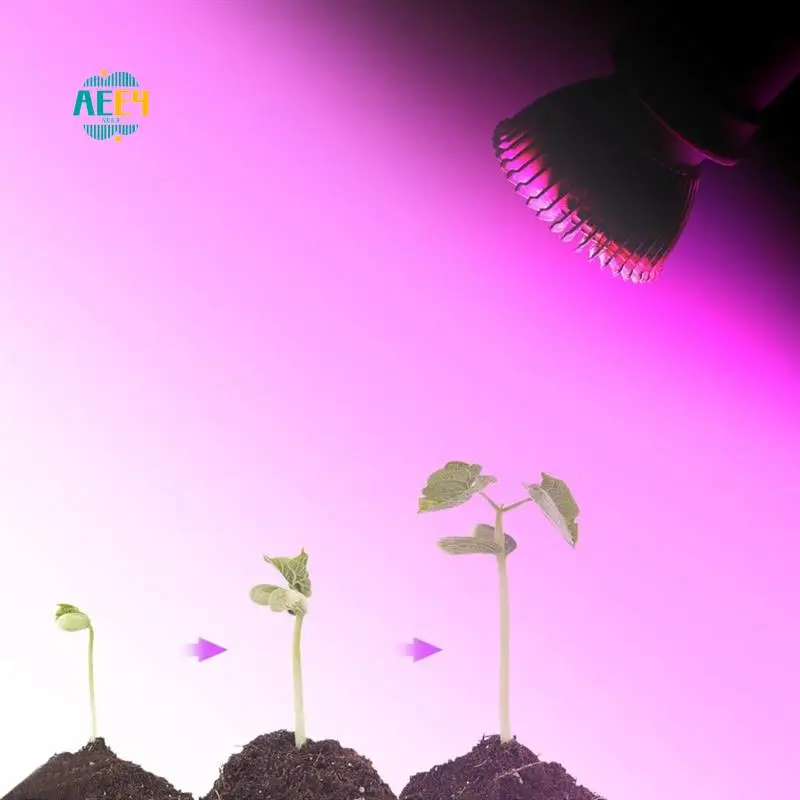 

AEE4-2Pcs E27 Plant Growth Light 85-265V Full Spectrum Led Grow Light For Hydroponic Indoor Garden Greenhouse