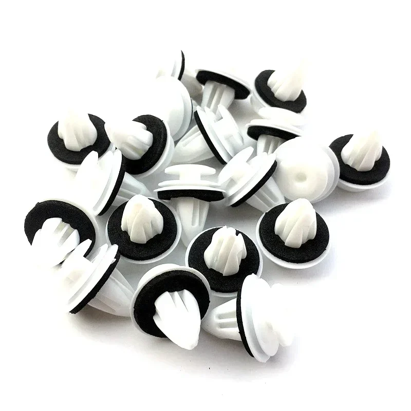 

50PCS Door Panel Clip with Seal Ring Fastener Rivet Bumper Clip Retainer for BMW E34 E36 E38 E39 E46 M3 M5 Z3 X5 Car Accessories