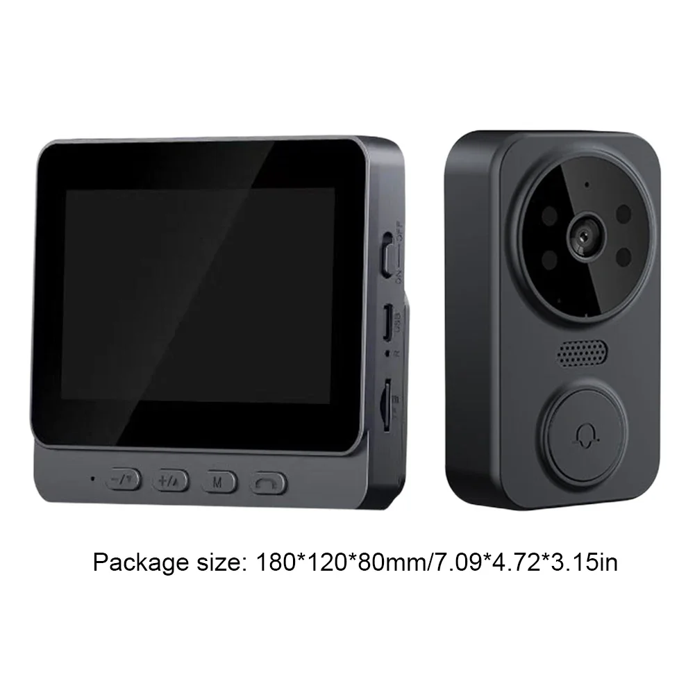 Interphone vidéo caméras de porte Vision nocturne IR visionneuse de porte numérique 2.4G WiFi 800mAh batterie numérique magique porte oeil interphone bidirectionnel