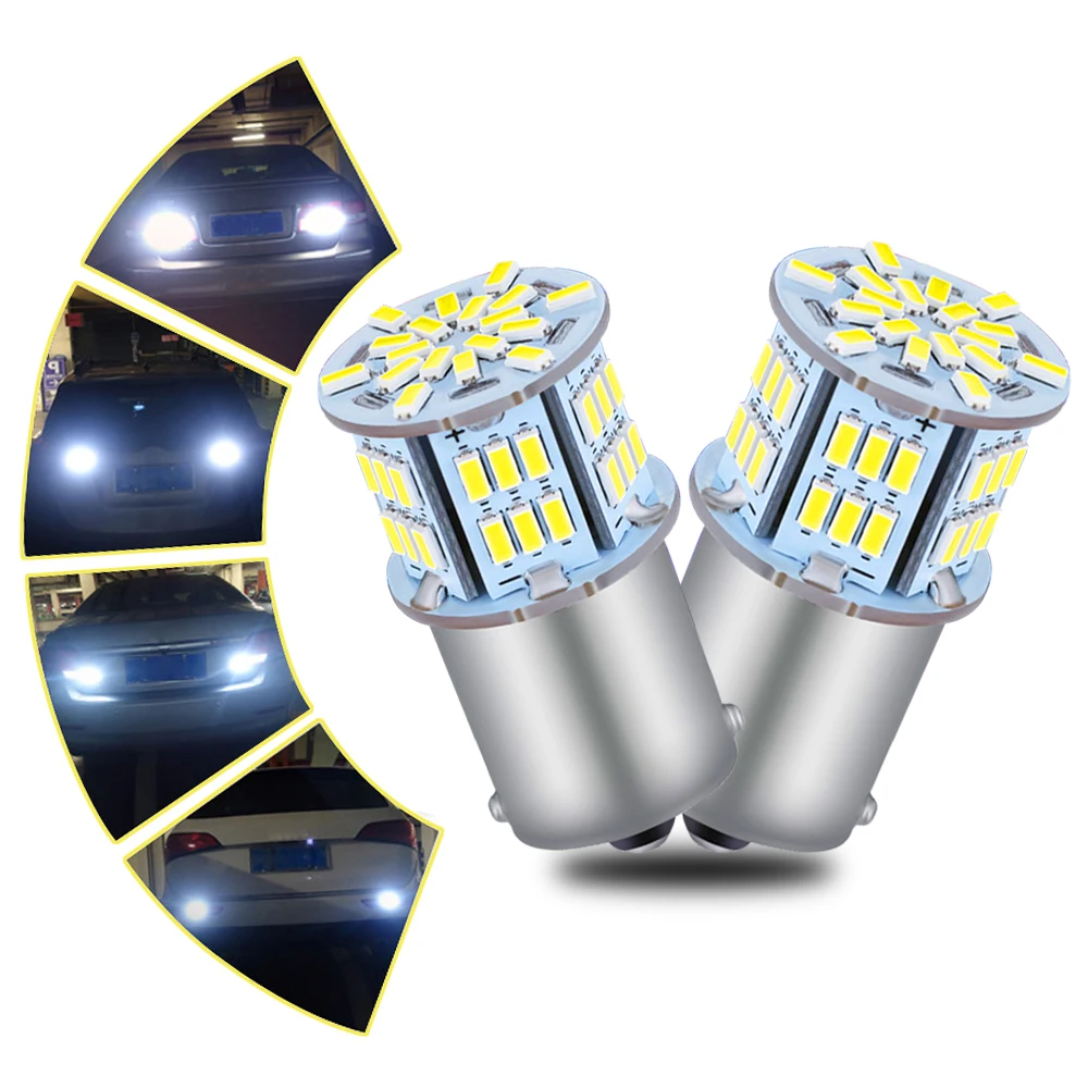 2 stücke P21W 1156 BA15S 5008 7506 R5W R10W LED Canbus Keine Fehler Backup Lampe Hinten Nebel Lampen schwanz Bremse Rückfahr Lichter 6000 K 12 v 24 v