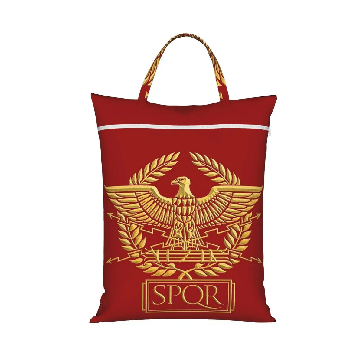 Gold Roman Aquila Eagle SPQR Laundry Collector Foldable Laundry Basket Large Storage Washing Basket Home Organizer