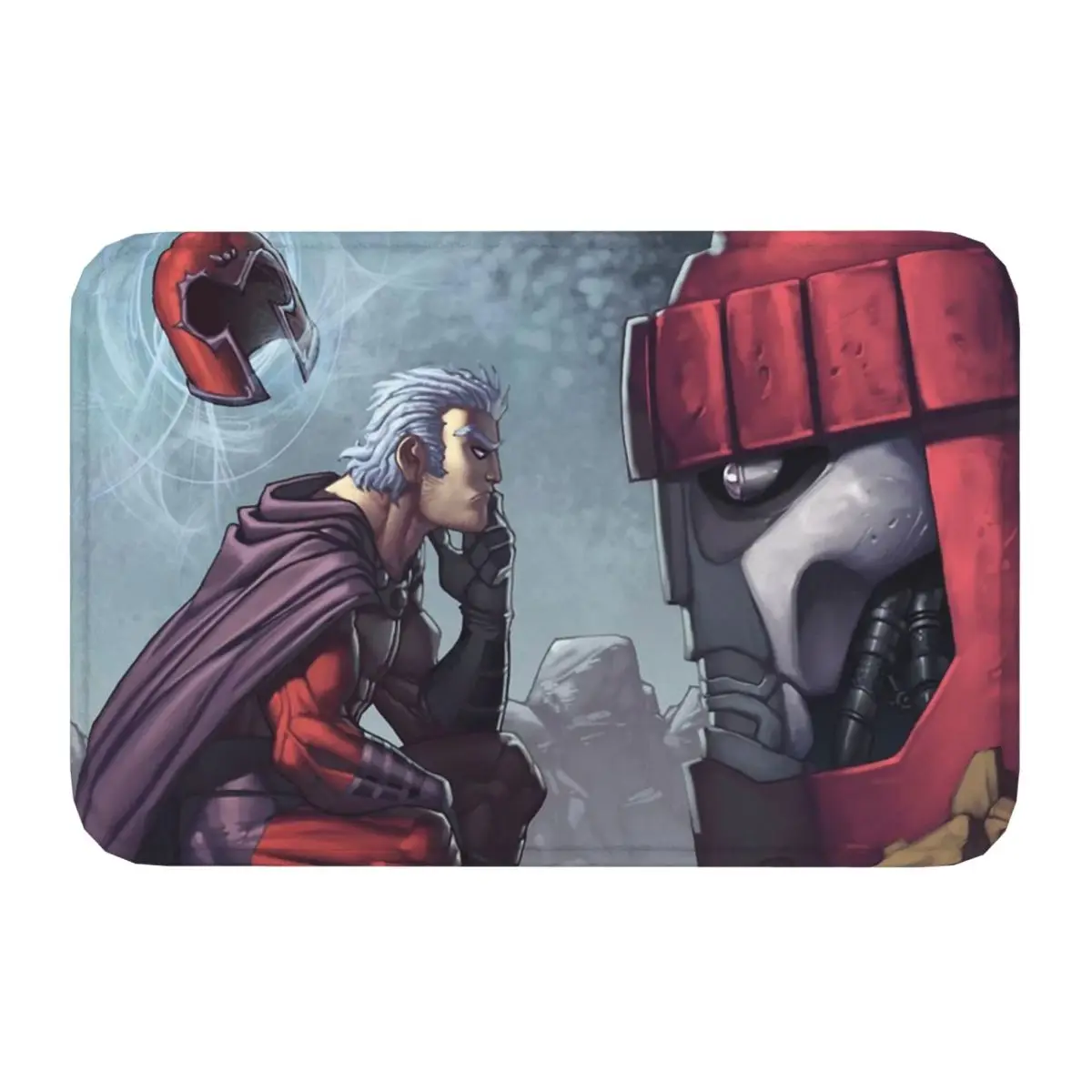 Magneto Marvel Non-slip Doormat Look Bath Kitchen Mat Welcome Carpet Indoor Pattern Decor