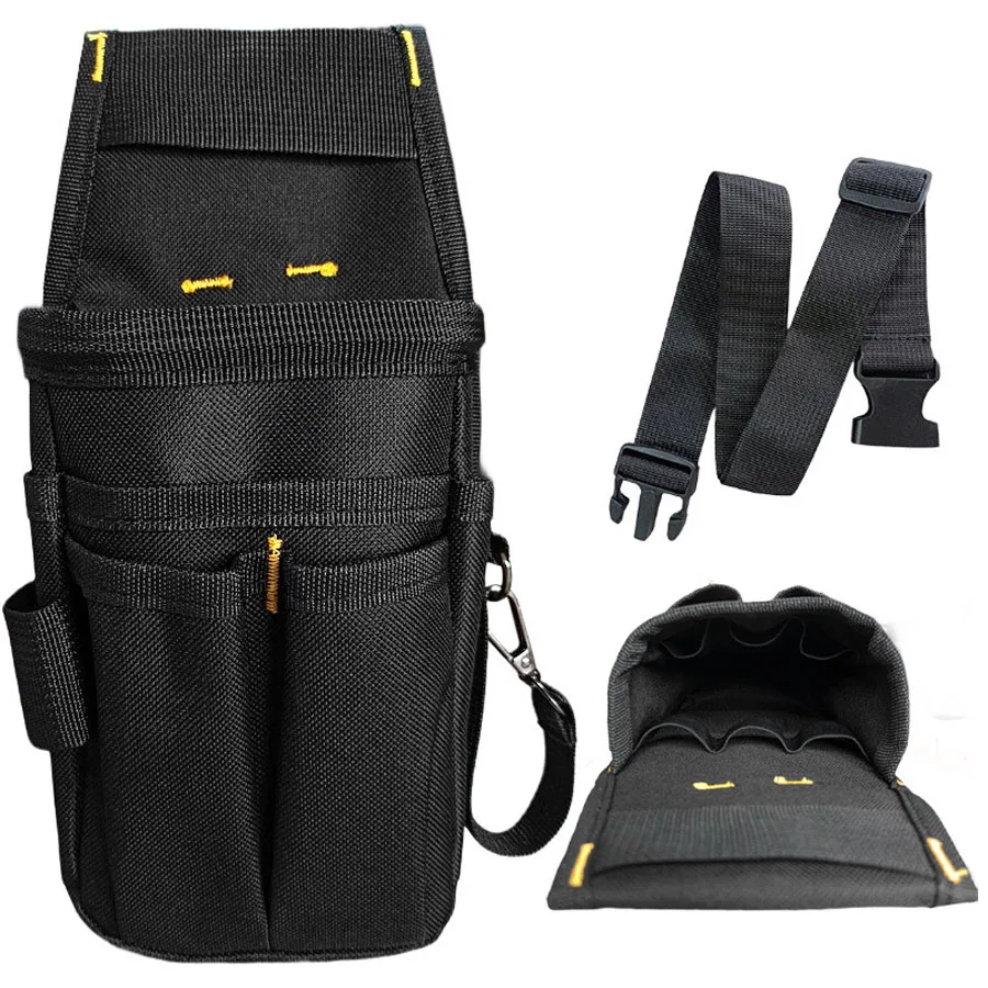 Black Thickened Oxford Fabric Multi-Layer Adjustable Durable Tool Belt for Electricians