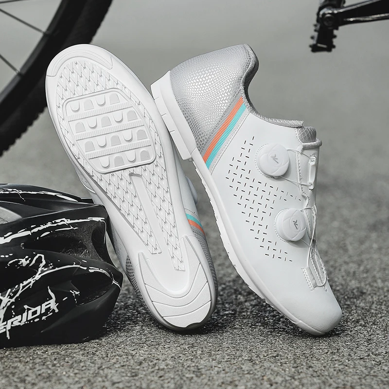 

Road Bike Locking Shoes Men Professional Compatible with SPD-SL Riding Shoes Women Cycling Sneakers Bicycle Sports Shoes 37-48
