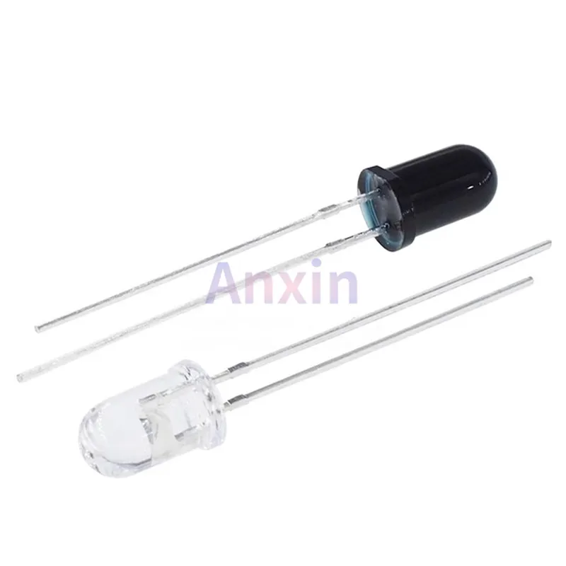 50 قطعة 3 مللي متر 5 مللي متر LED صمام ثنائي باعث للضوء 940nm التحكم عن بعد الارسال باعث استقبال الأشعة تحت الحمراء الترانزستور الضوئي الضوئي لتقوم بها بنفسك PCB