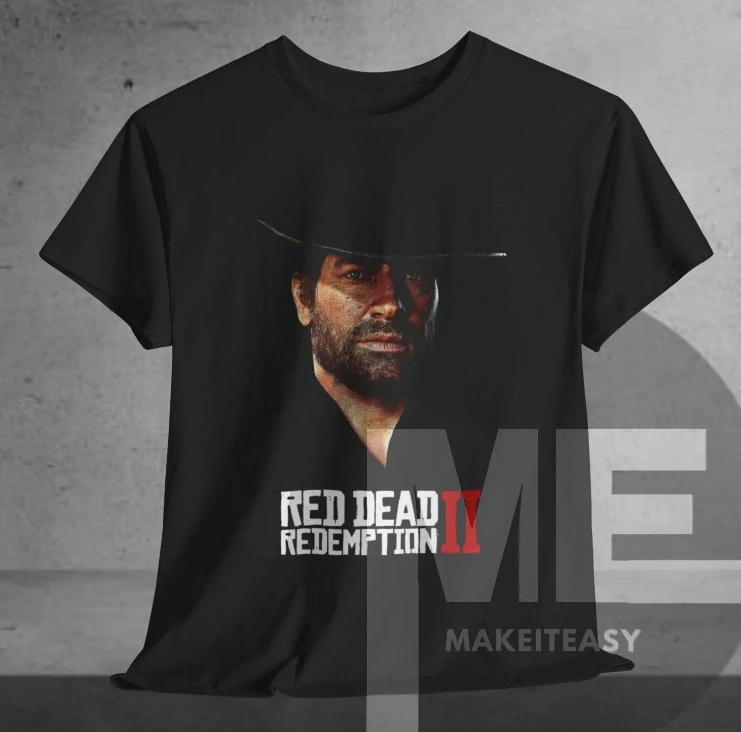 Red Dead Redemption 2 T-shirt Arthur Morgan Tee fan game gift