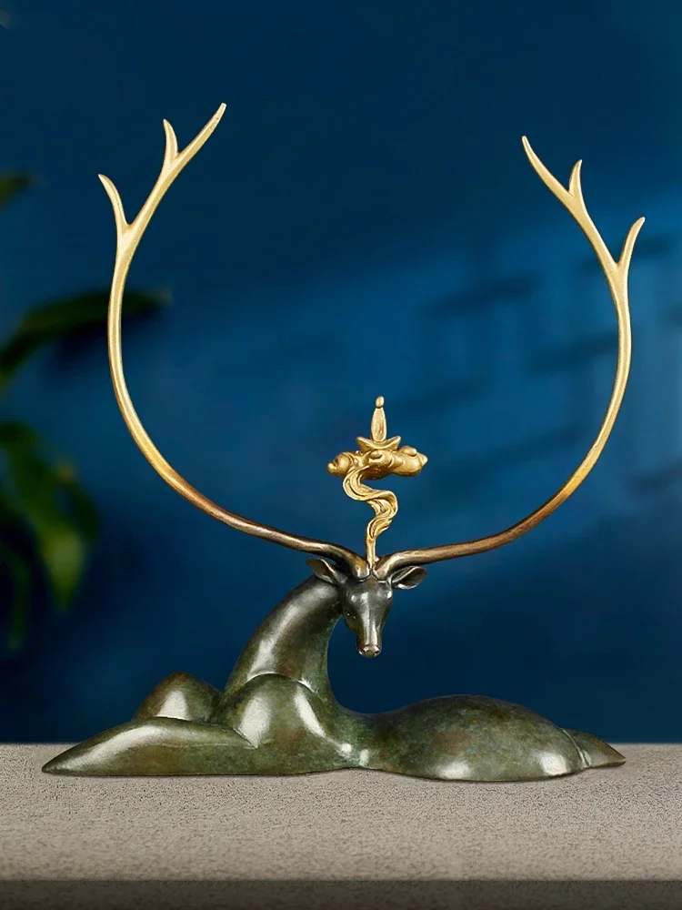 There are deer ornaments with you all the way.