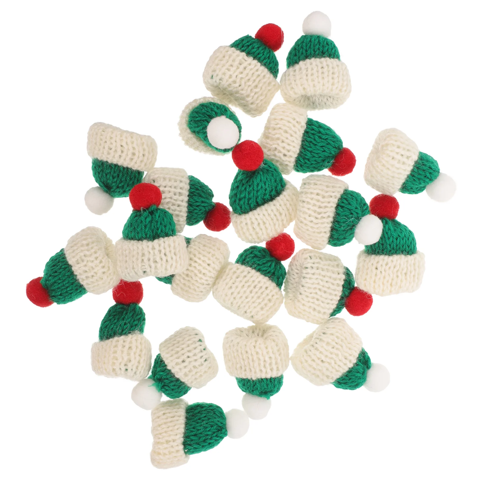 Berretto di lana Mini cappelli di Natale Ornamenti per l'albero di Natale per accessori fai da te artigianali