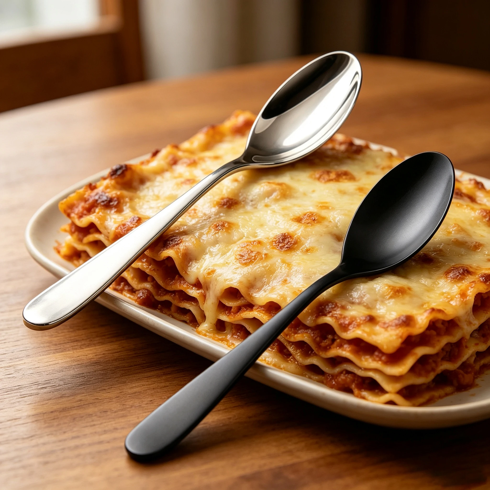 4/6/8/12Pcs Sliver Dinner Spoon Set Stainless steel 430 Table Soup Spoons Western Black Cutlery Set Smooth Handle Sliverware