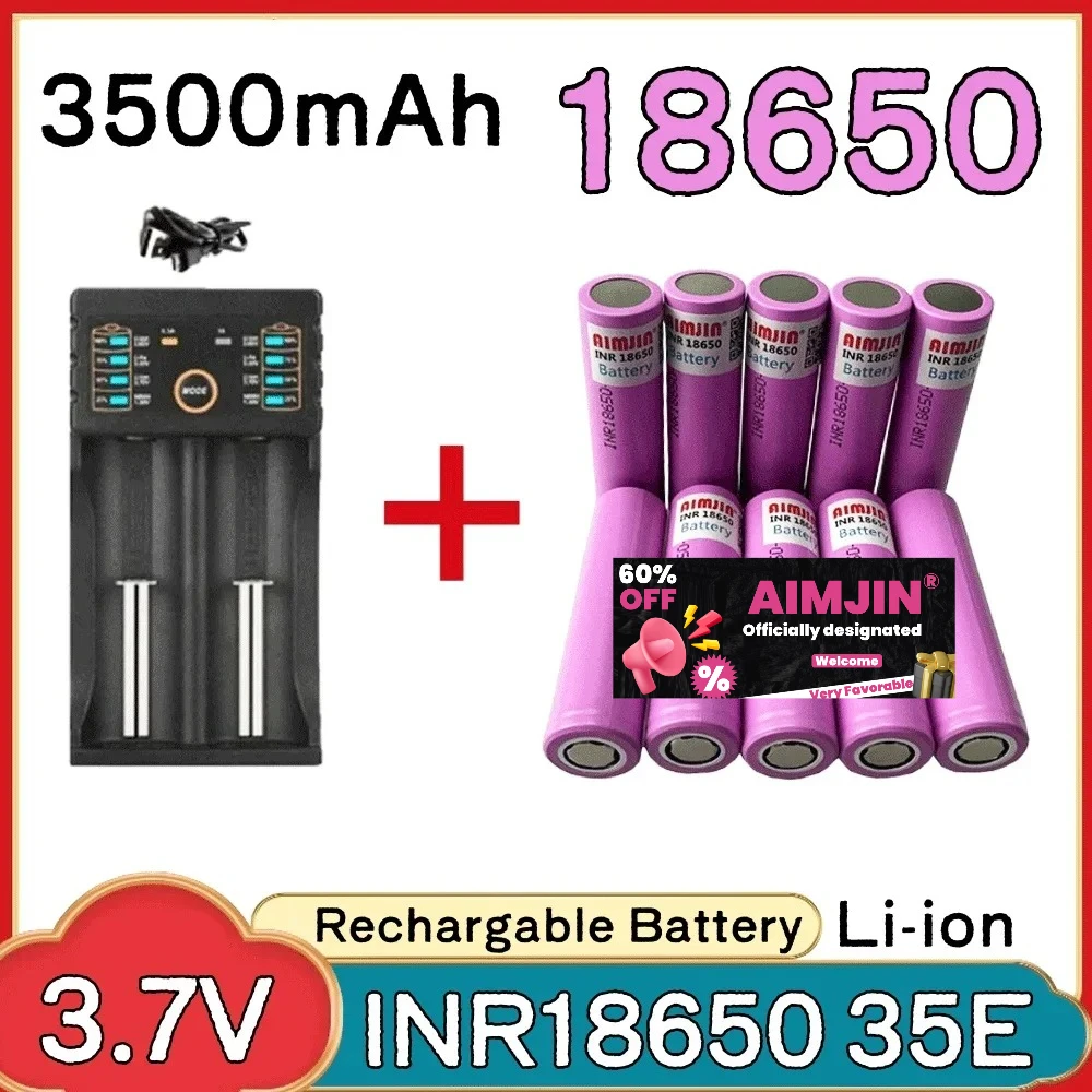 

NEW 100% 2025 3.7V 3500mAh 18650 35E For Our Toy Tool Flashlight Battery