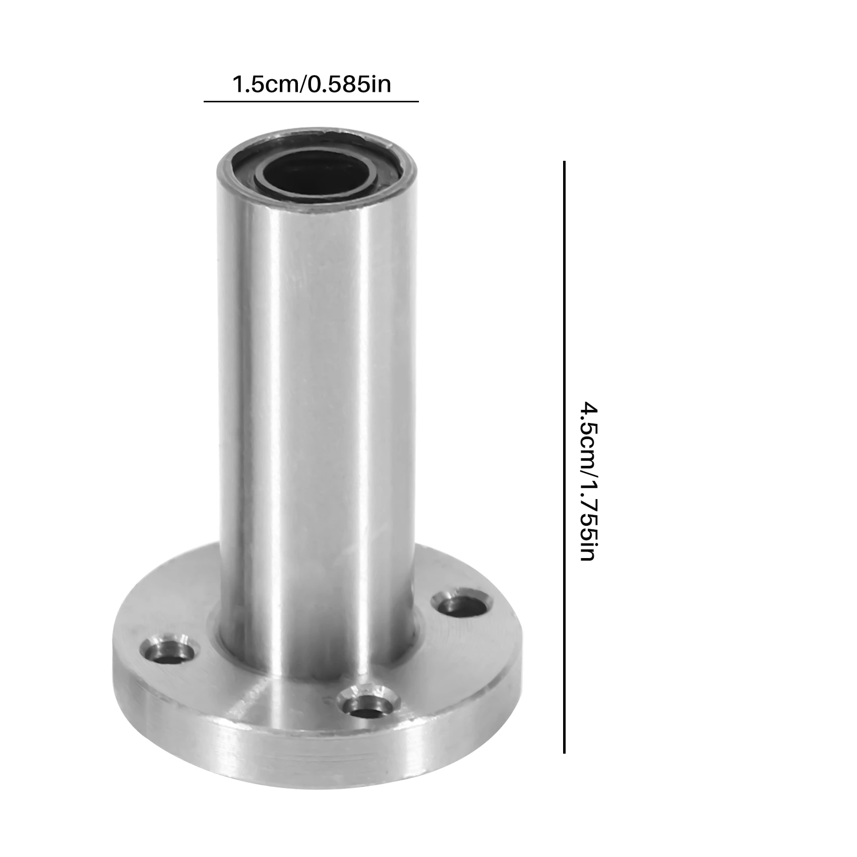 

Premium-4PCS 8Mm LMF8LUU Long Type Round Flange Coupling Linear Motion Bearing,CNC Parts Slide