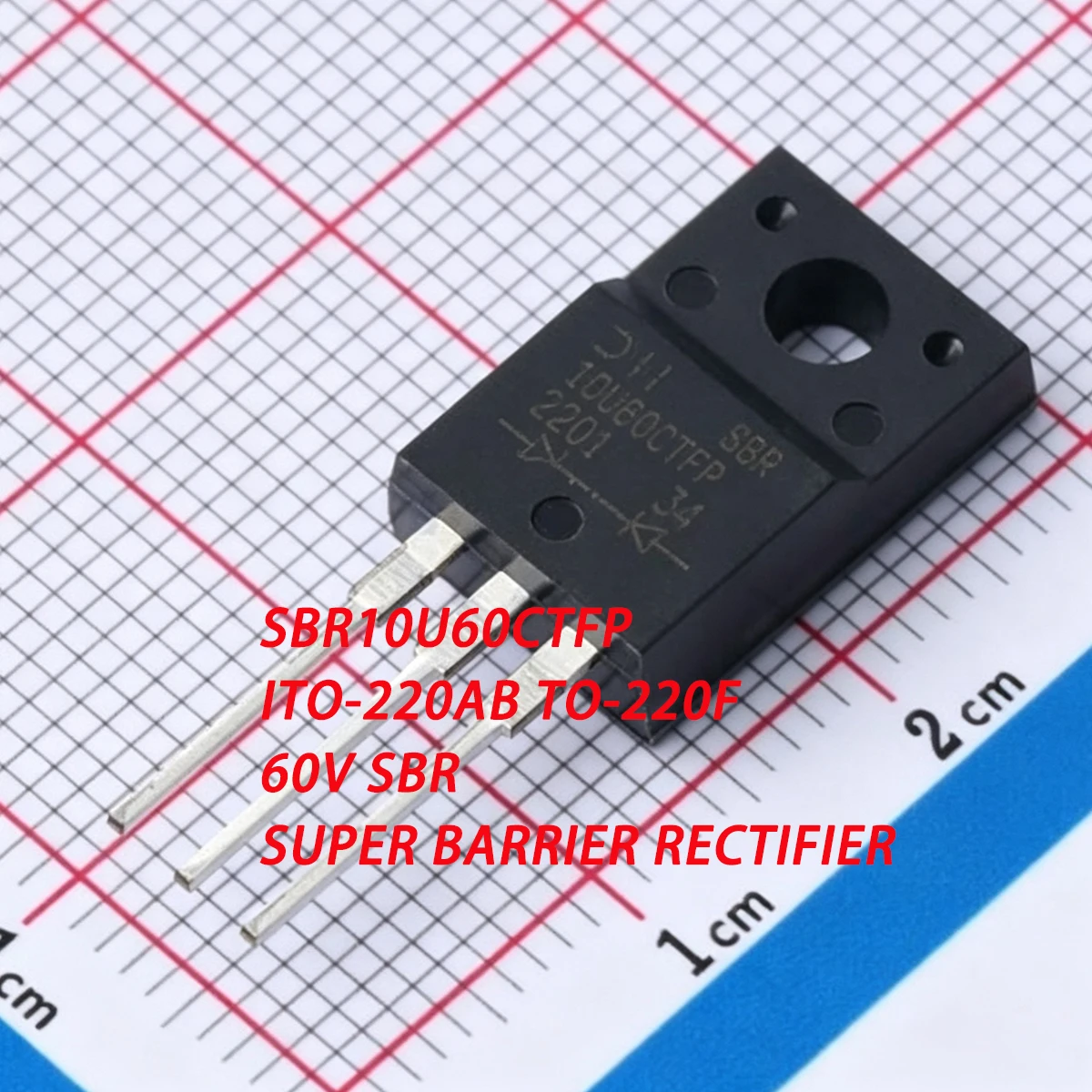 10PCS SBR10U60CTFP ITO-220AB TO-220F 60V 5A 150A 620mV@10A 1Pair Common Cathode NEW Original Rectifier DIODE ARRAY SBR 10U60CTFP