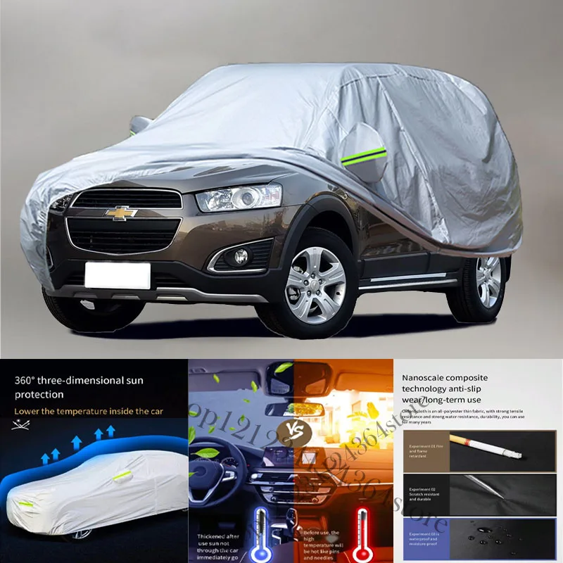 

For Chevrolet Captiva fit Outdoor Protection Full Car Covers Snow Cover Sunshade Waterproof Dustproof Exterior Car cover