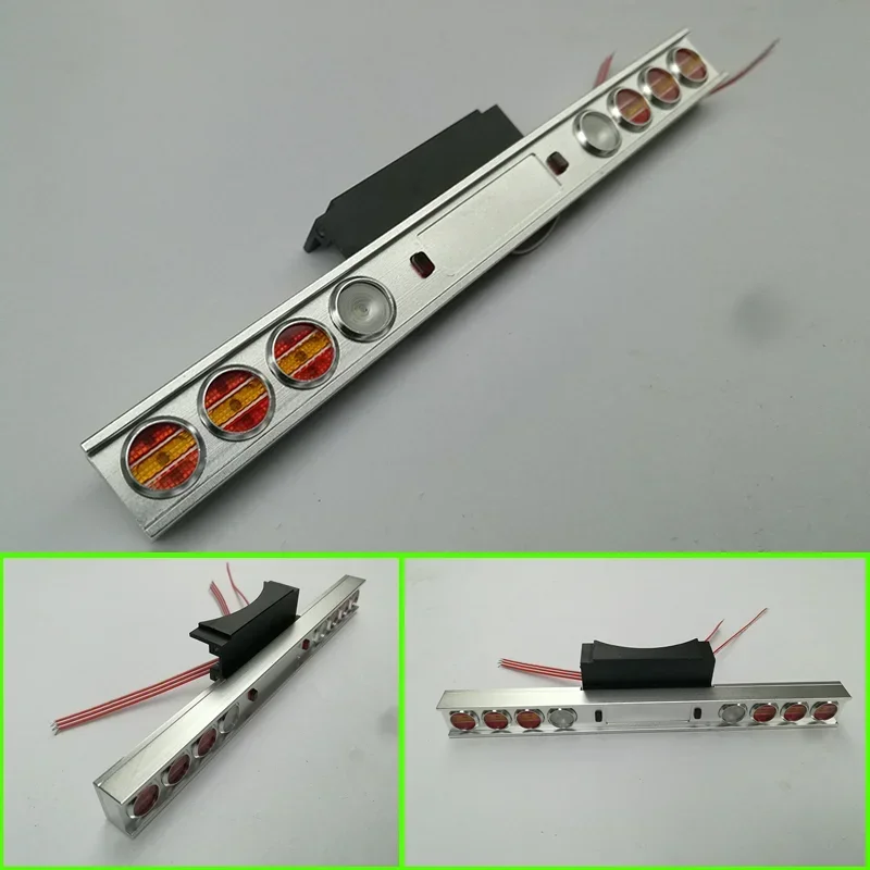 Enquêter arrière LED en métal pour camion RC 1/14 Tamiya, pièces de bricolage New King 56344 56301