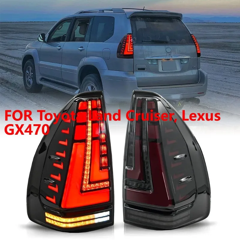 

Для Toyota Land Cruiser и Lexus GX470 светодиодные задние фонари 2003-2009 Plug and Play задние стоп-сигналы