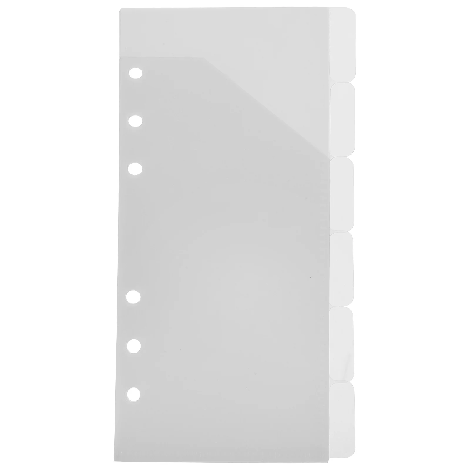 1 Set Cash Envelope Pocket 6-Hole Binder Pockets Plastic Document Organizer Wallet For Office School Storage Refill Pouch Folder