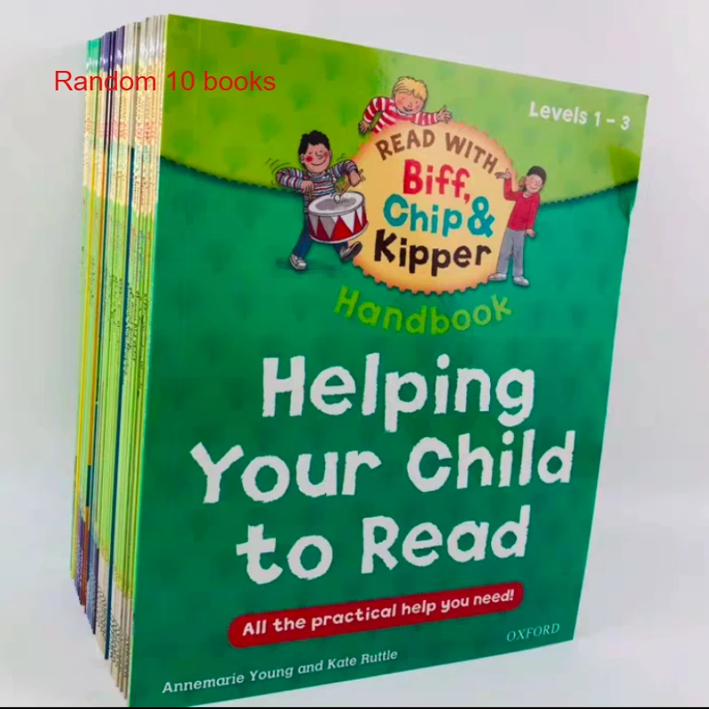 Random 10 books Oxford Reading English Book Family Edition English Book Extended Graded Point Reading Children's Picture Book