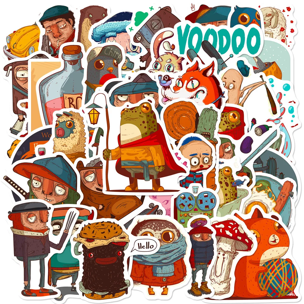 

100 Of his And Their Stickers, Luggage, Refrigerator, Skateboard Stickers, Children's Animal Decals, Funny Graffiti Stickers,Scr