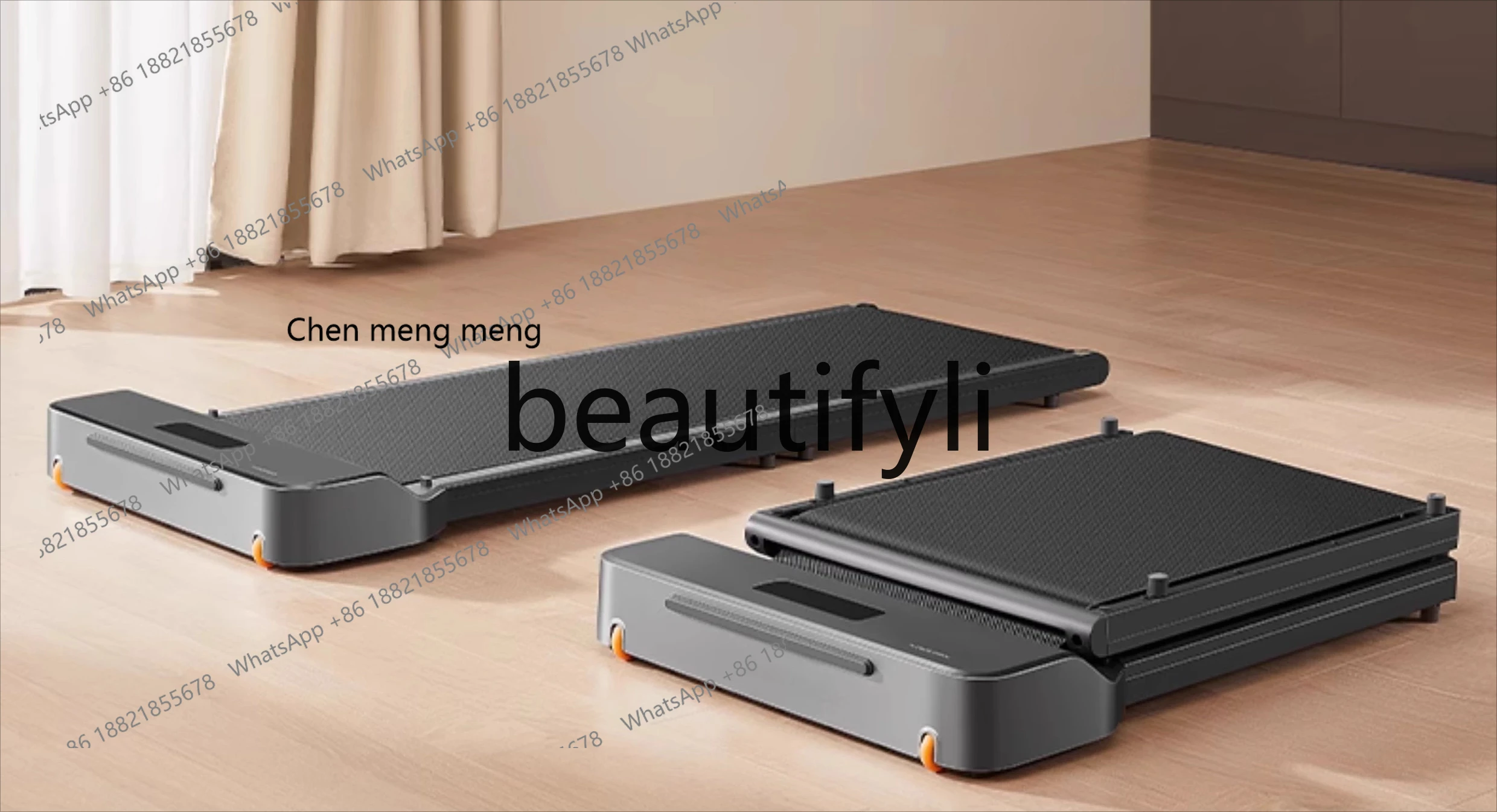 Nuevo producto, andador modelo doméstico plegable, interior pequeño, cinta de correr multifuncional fitness