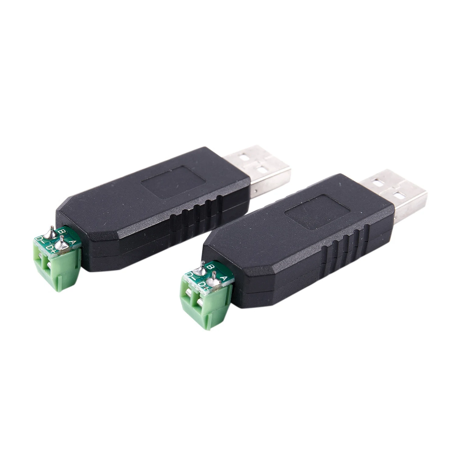 Conversor de interface USB para RS485 RS-485, adaptador serial, compatível + PLC, 2 pcs