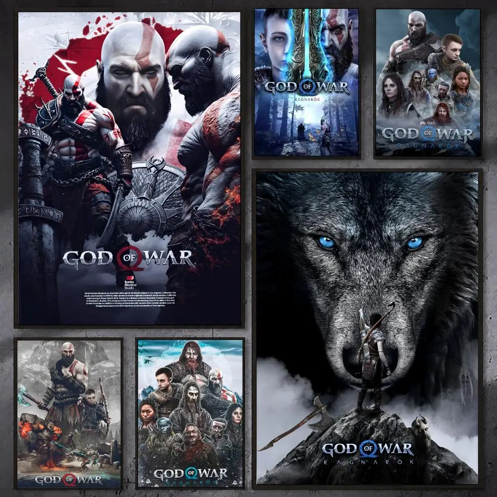 Japan Anime G-God Of War Poster Waterproof Sticky Wall Art Print For Bedroom Living Room Hallway Bar Home Decor