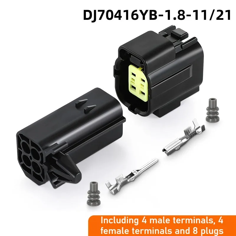 Plugue automotivo do conector do sensor de oxigênio DJ70416YB-1.8-11/21, conector impermeável 174257-2