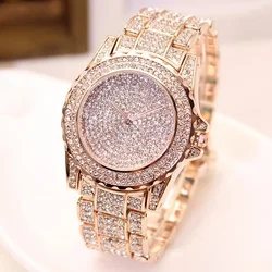 Fashion Crystal Full Steel Women Watches Ladies Wristwatch Quartz Woman