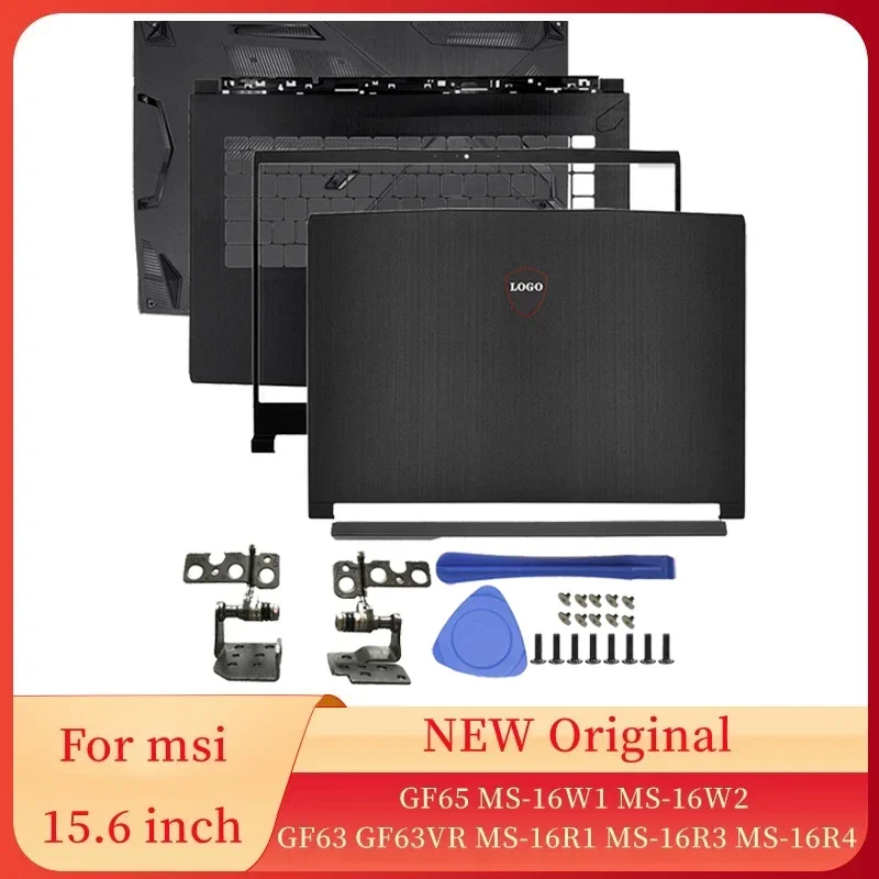 

NEW Laptop For MSI GF63 8RC 8RD GF63VR MS-16R1 MS-16R3 GF65 MS-16W1 Case LCD Back Cover/Front Bezel/Hinges/Hinge Cover