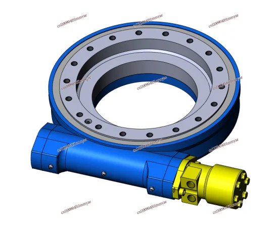 

Turbo worm gear reducer slewing bearing drive
