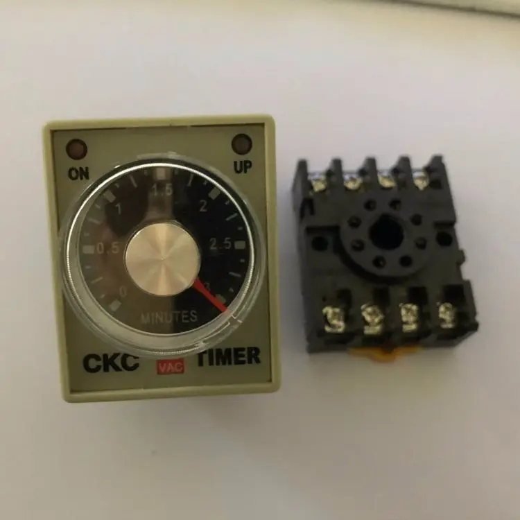 AH3-3 Time relay DC12V DC24V AC110V AC220V Delay Timer Time Relay with base 8Pin 1S 3S 6S 10S 30S 60S 3M 6M 10M