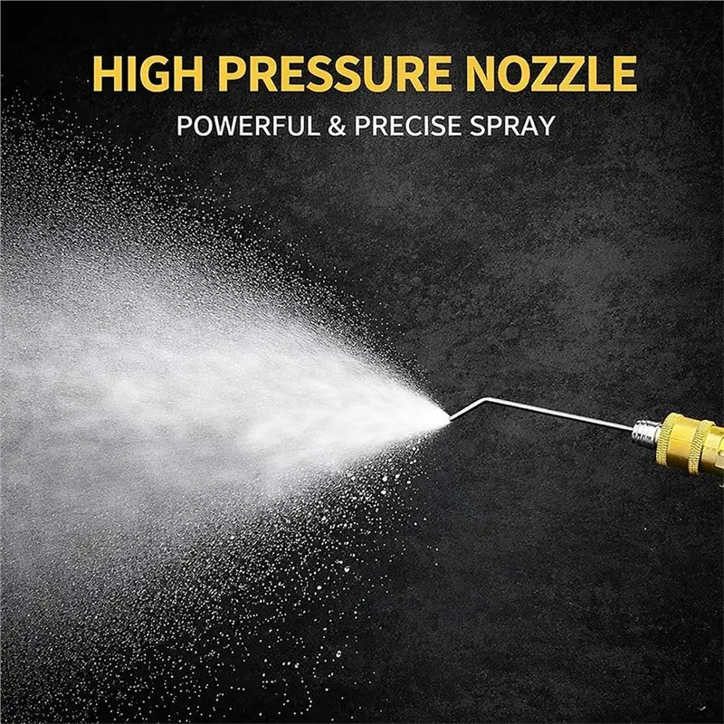 PZHI-For Deep Cleaning Appliances And Equipment Compatible 6Pcs Stainless Steel High Pressure Washer Nozzle Kit