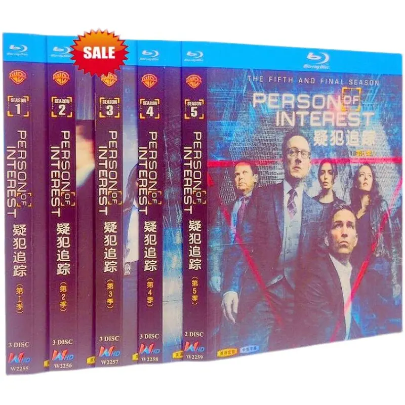 BD Blu-ray High Definition US TV Series Person of Interest Seasons 1-5 Box Set 14 DVDs