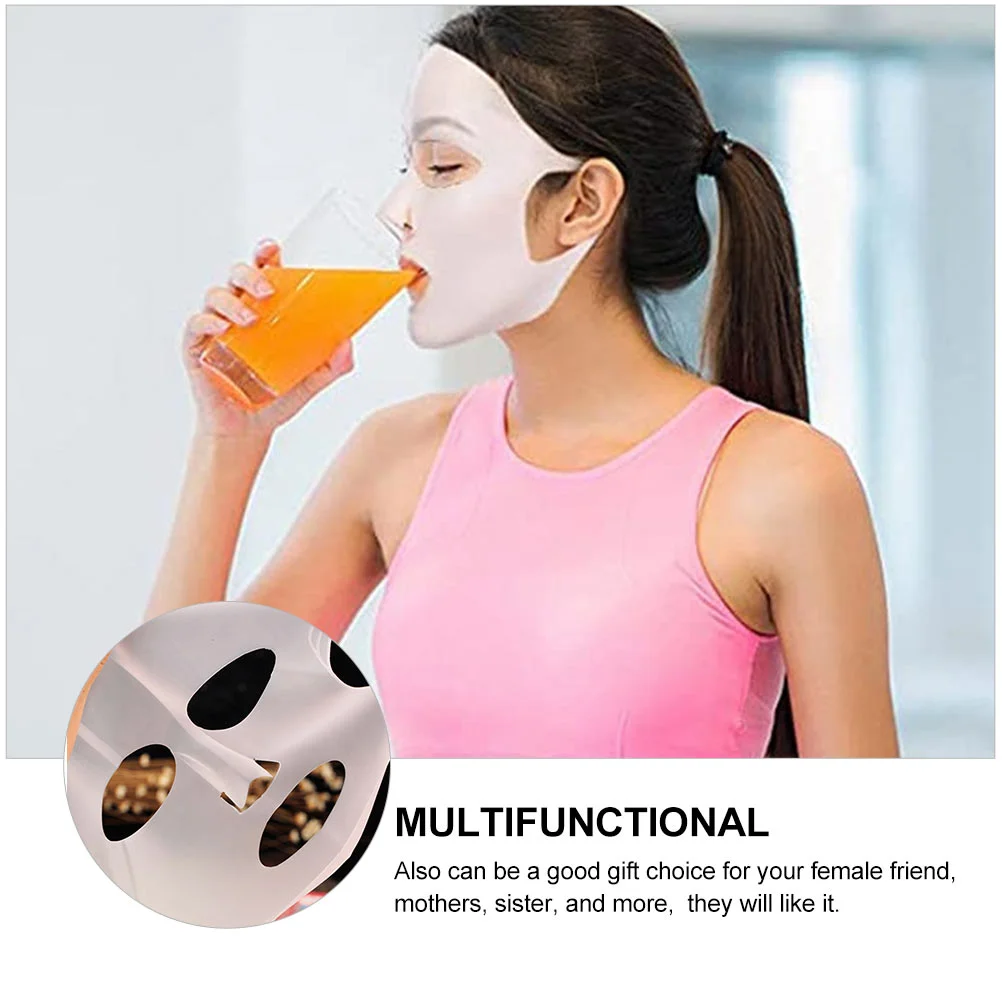 5 Pcs Silicone Mask Convenient Daily Use Covers Accessory Film to Sleep The Face Facial for Home Non-skid Silica Gel Useful