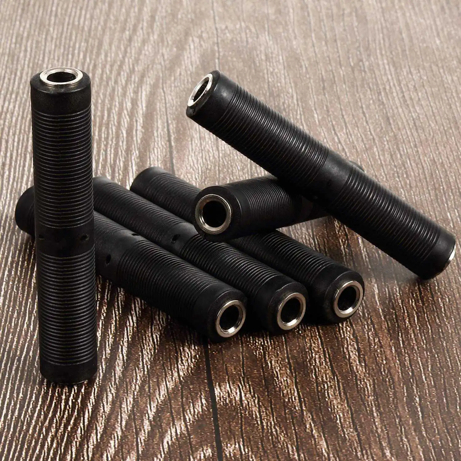 [NEW A09R!】 6 Pack Audio Connector 1/4 Inch Female To Female Coupler 6.35 Mm TRS/TS Audio Connector, TRS Stereo And Mono Jack Ad