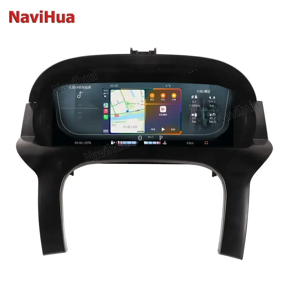 

NaviHua 12.3-дюймовый ЖК-дисплей для автомобиля на базе Linux, виртуальная приборная панель, цифровой спидометр для Range Rover Evoque 2014-2019