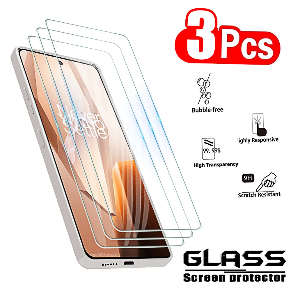 3pcs Protective Glass for Oneplus 13r Screen Protectors Tempered Glass Phone Front HD Film for One Plus 1+ One+ 13 R R13 13r