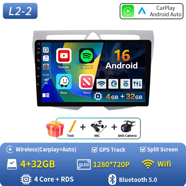 Android 16 Voor Kia Morning Picanto 2007 2008 2009 2010 Auto Radio Navigatie Multimedia Speler Stereo GPS WiFi + 4G Carplay + Auto BT