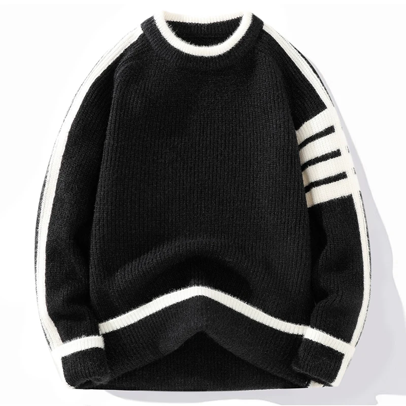 Autumn Women's Sweater 2024 New Pullovers Striped Knit Long Sleeve Women Sweaters Girl Soft Slim y2k Knitwear Female Outerwears