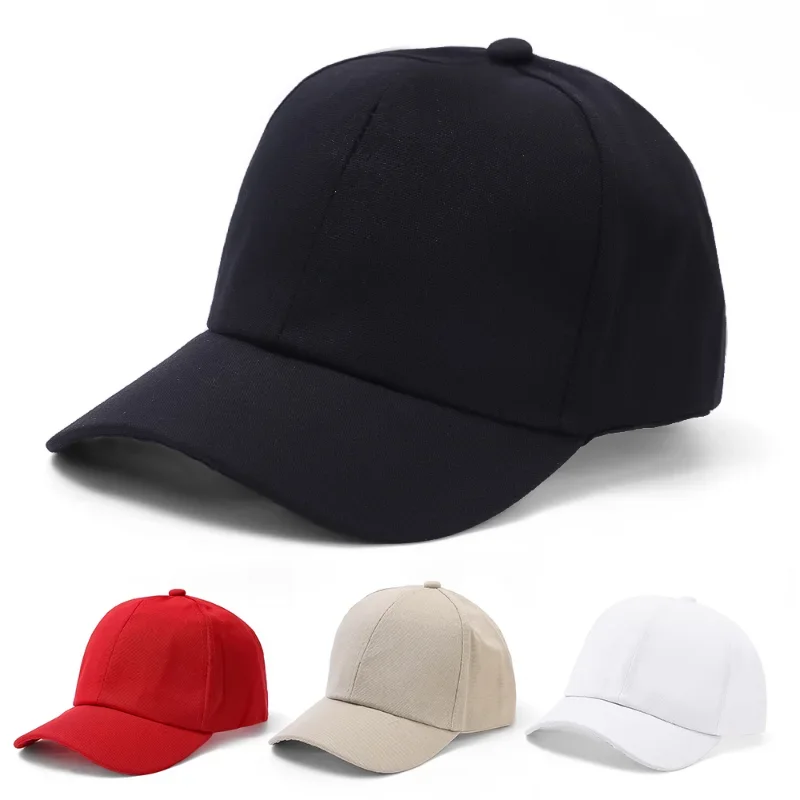 Men Women Unisex Black Hat Solid Color Baseball Cap Snapback Caps Outdoor Sunscreen Hats Fitted Casual Hip Hop Peaked Cap