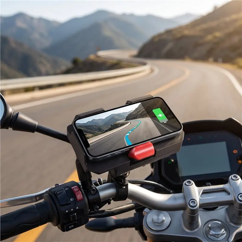 Smart Phone Charging Bracket Front Mid Position For CFMOTO 800MT 800Mt 800 MT 2023-2026 Motorcycle Mobile Holder