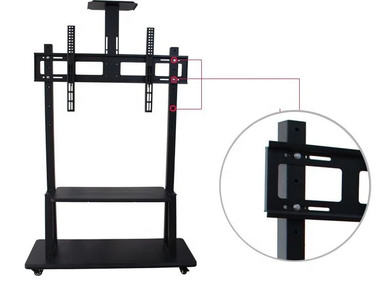 VESA 803x605 mm Adjustable Mobile Motorized Bracket TV Lift Floor Stands tv stand