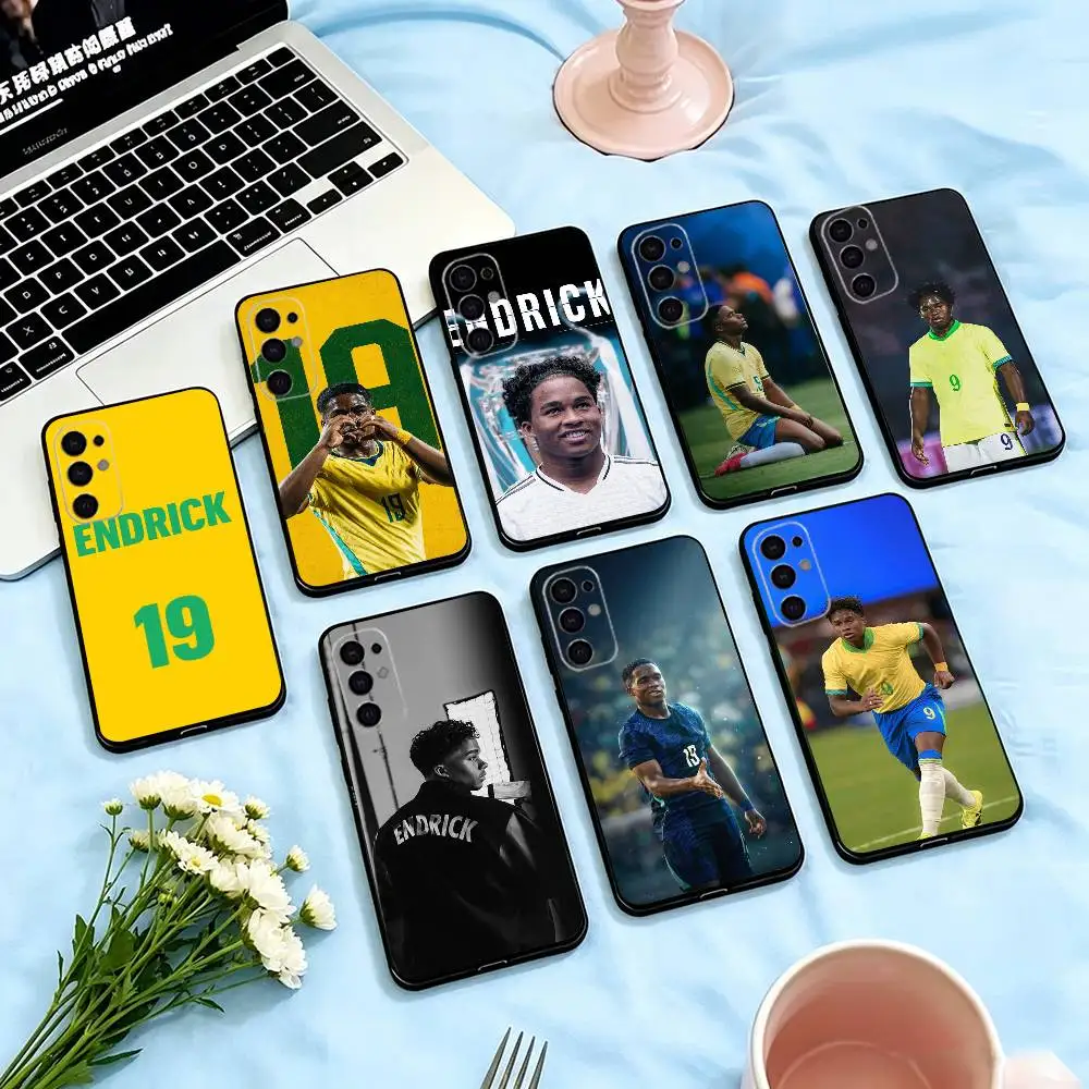 Football star E-Endrick  Phone Case For Samsung S26,S25,S24,S23,S22,S21,S30,Ultra,Plus,Fe,Soft Silicone Black Cover