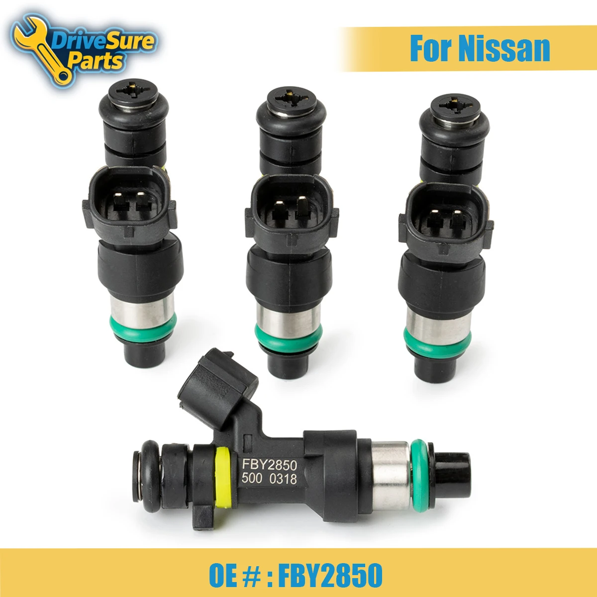 

FBY2850 16600EN200 1/4PCS New Fuel Injector Nozzle For Nissan Versa Cube Sentra NV200 2007-2014 Replace Parts FJ1056 2971006