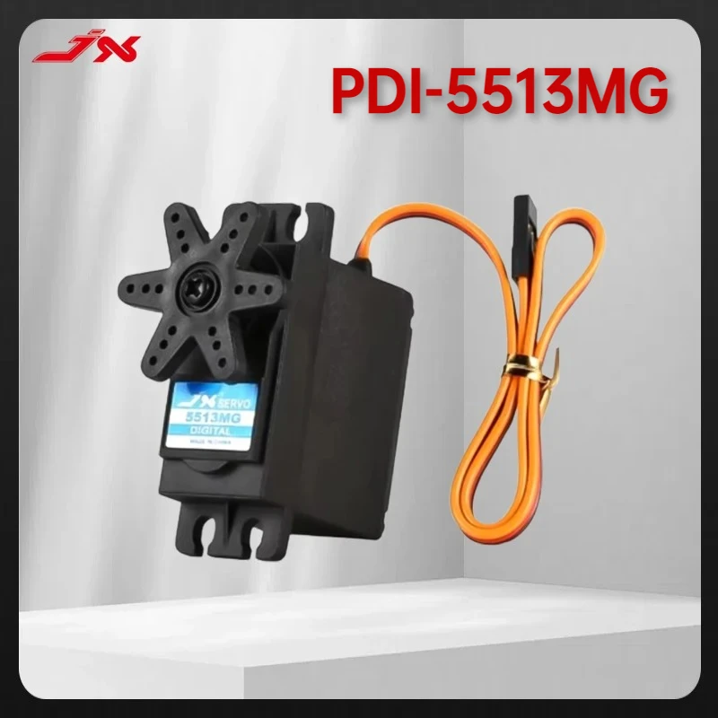JX Servo PDI-5513MG أجهزة رقمية - 11.5 كجم @ 4.8 فولت 13 كجم @ 6 فولت 0.15 ثانية/60 ° ، 55 جرام 2BB ميتال جير JR 265 مللي متر 330 هرتز أجزاء RC