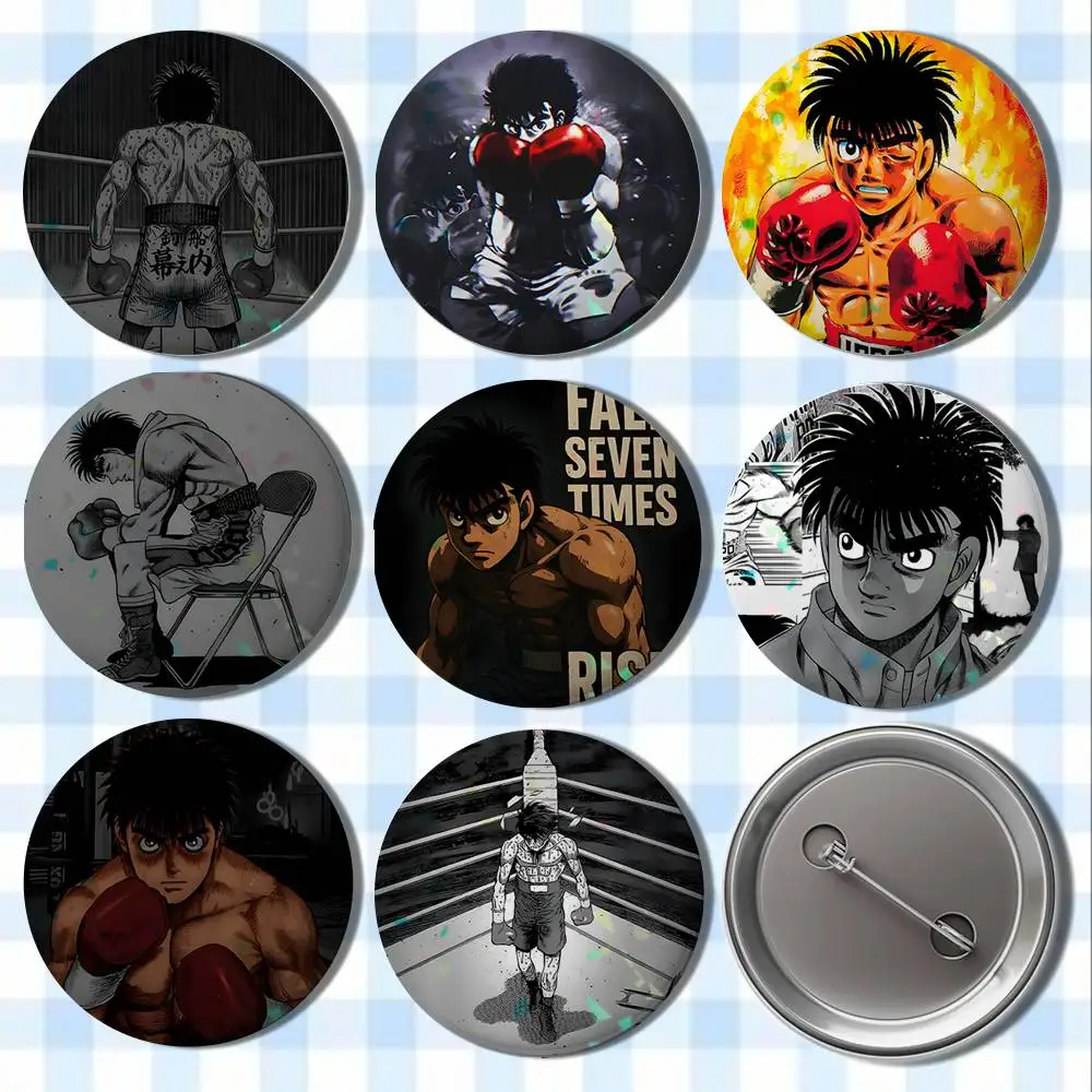 

Boxing H-Hajime no Ippo Badges Button Round Creative Pin Brooch Badge Bag Decor Accessories Fans Collect Friends Gifts