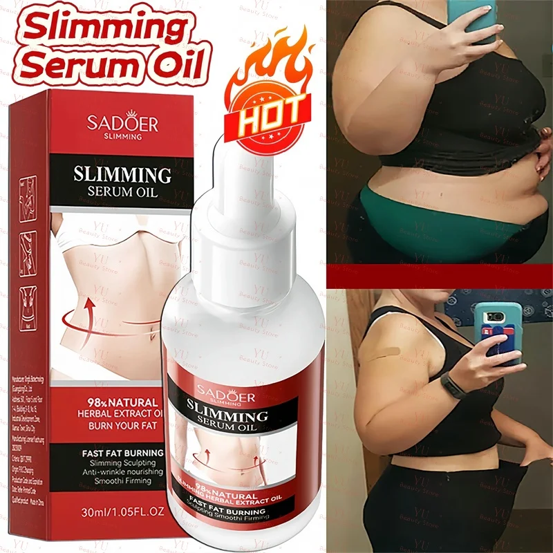 

Slimming Serum Oil Firming Shaping Belly Fat Burning Lose Weight Slim Anti Cellulite Natural Plant Extract Massage Body Products