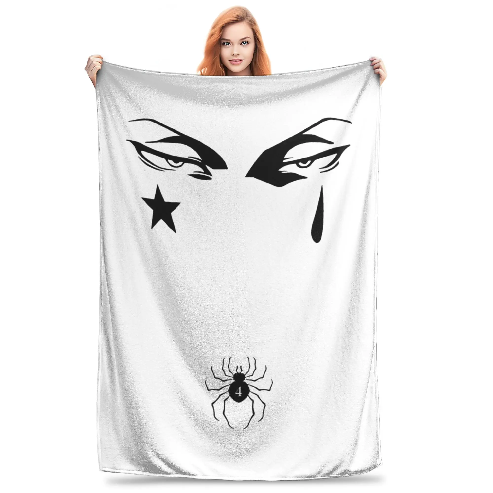 Hisoka Anime Hunter X Hunter Phantom Troupe Chrollo Blankets Flannel Autumn Thin Throw Blankets for Bedding Bedroom Rug Piece