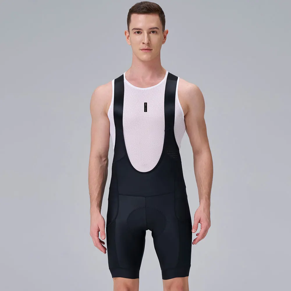 HISERWA Men's Summer Cycling Bib Shorts 6-Hour Padded MTB Road Bike Tights pro Team Breathable Riding Bib Shorts with Pocket